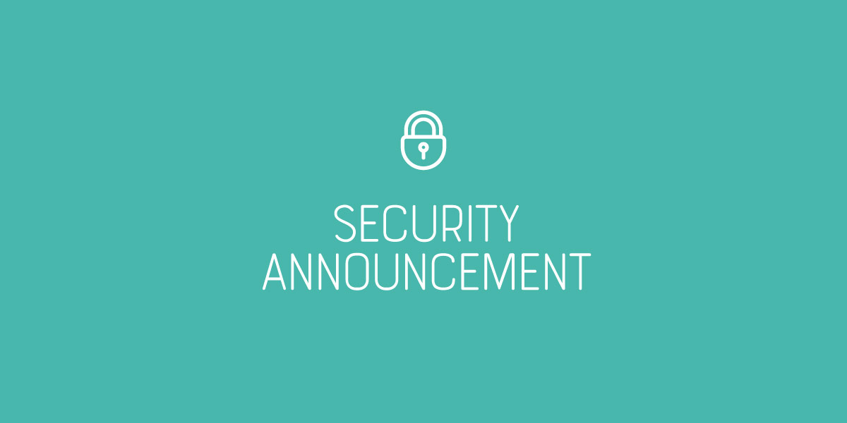 Security Announcement